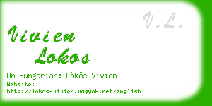 vivien lokos business card
