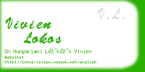 vivien lokos business card